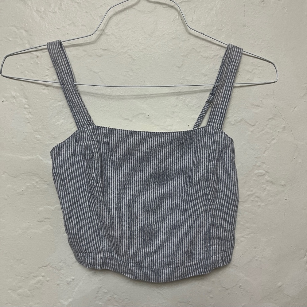 Abercrombie & Fitch Striped Blue Women's Top size XS
